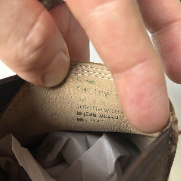 Taylor Stitch Brown Leather The Low Top Ranch Boot Sz 8